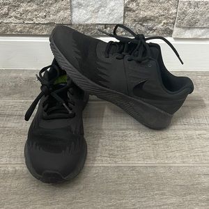 Kids Black Nike Running Shoes